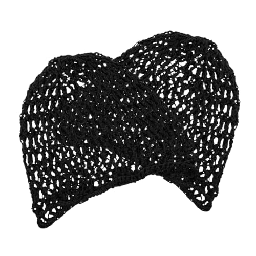 ELAYARD 2stücke Weicher Viskose Haarwickel Zum Schlafen Handgehäkeltes Haarnetz Leichtes Netz-snood Für Haarabdeckung Für Frauen Wiederverwendbares Haarwickelnetz von ELAYARD