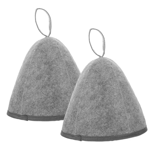 ELAYARD 2stücke Zweiteiliger Filz-saunahut Für Damen Und Herren Hochwertige Bademütze Aus Filz Komfortabel Und Schützend Für Sauna Und Wellness Praktisches Sauna-zubehör Rand von ELAYARD