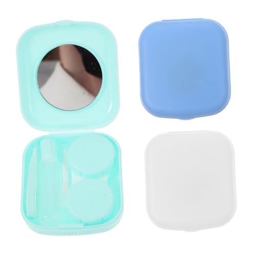 ELAYARD 3 Sätze Teiliges Tragbare Kleine Kontaktlinsen aufbewahrungsboxen aus Robustem Material für Reisen und Alltag Kompakt und Leicht Multifunktionale Organizer für Frauen und ELAYARD 3 Sätze Teiliges Tragbare Kleine Kontaktlinsen aufbewahrungsboxen aus Robustem Material für Reisen und Alltag Kompakt und Leicht Multifunktionale Organizer für Frauen und von ELAYARD