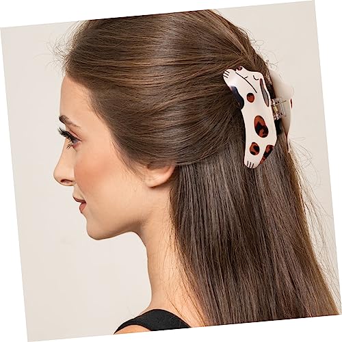 ELAYARD 3 Stück Große Haarklammern für Dickes Haar Damen Rutschfeste Krallenspangen Starke Haarspangen Cartoon Punkte Muster für Sicheren und Styling von ELAYARD