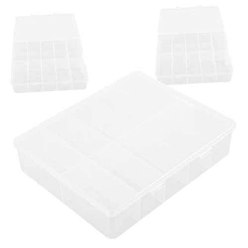 ELAYARD 3 Stück Praktischer Teilig Transparenter Nagelspitzen Aufbewahrungsbox Organizer mit Fächern für Maniküre Werkzeug und Fake Nails zur Sortierung und Schutz Kleiner Nagelkunst ELAYARD 3 Stück Praktischer Teilig Transparenter Nagelspitzen Aufbewahrungsbox Organizer mit Fächern für Maniküre Werkzeug und Fake Nails zur Sortierung und Schutz Kleiner Nagelkunst von ELAYARD