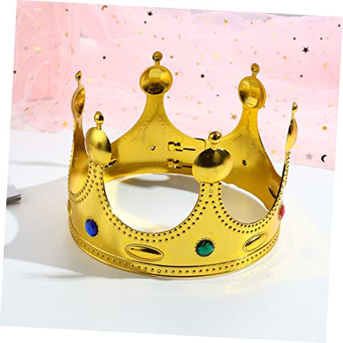 ELAYARD 3 Stück Teiliges Goldene Haarschmuck Party Tiara für Mädchen Kostüm Zubehör für Geburtstagsfeier Bühnenauftritt und Tägliche Verkleidung Stilvoll und Glänzend von ELAYARD