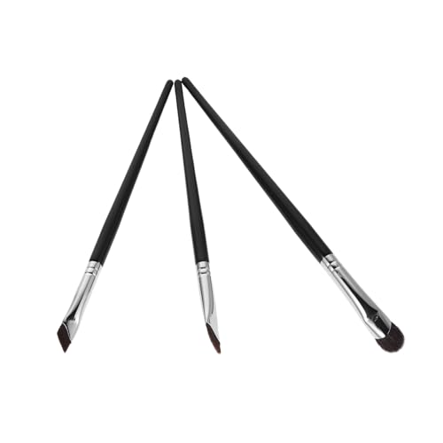 ELAYARD 3stücke Lidschatten-wischpinsel Mit Flachem Ende Lidschatten-schwammpinsel Und Kleine Lidschattenpinsel Für Make-up Augenkonturierung Und Verblenden Professionelles von ELAYARD