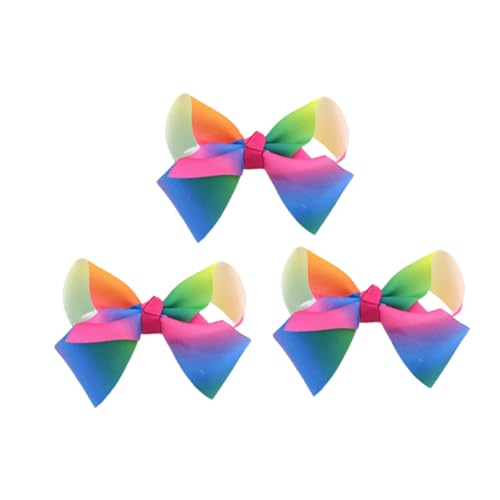 ELAYARD 3 Stück Teiliges Regenbogen haarnadeln für Mädchen Bunte Haarklammern mit Farbverlauf Langlebige Haarspangen für Dünnes Haar Haarschmuck Alltag und Festlichkeiten von ELAYARD