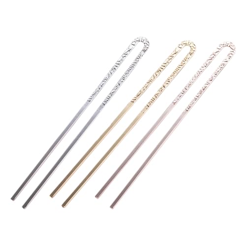 ELAYARD 3 Stück Teiliges U förmige Haarnadeln für Hochzeitsfrisuren Sicherer Halt Eleganter Haarschmuck für Frauen Geeignet für Dickes und Lockiges Haar Einfache Anwendung bei Braut von ELAYARD