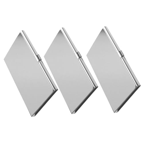 ELAYARD 3 Stück Visitenkartenetui Business Kartenhalter Metall Kreditkartenetui Leicht Schützend für Damen Tragbar Stilvolles Design von ELAYARD