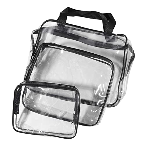 ELAYARD 3stücke Kosmetiktasche Transparente Make-up-Tasche Reise Handtasche Mit Reißverschluss Kosmetikbeutel Toilettenartikel Lagerung Tasche Für Damen Herren von ELAYARD