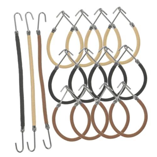 ELAYARD 30 Stück Teiliges Elastisches Haargummi mit Haken Bungee Pferdeschwanzhalter Sicherer für Haartypen Leichtes Material für Sport Partys und Brautfrisuren von ELAYARD