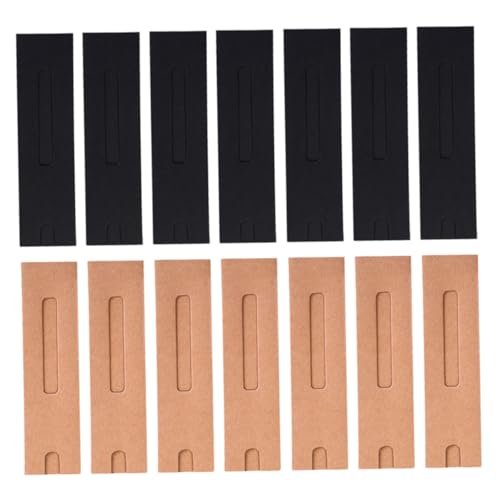 ELAYARD 30 Stück Teiliges Kraftpapier Pen Pouches Faltbare Stiftetuis mit Fenster Robustes Schreibwaren Zubehör für Geschenke Schwarz und Natur zum Schutz und Stilvollen Verpacken von von ELAYARD