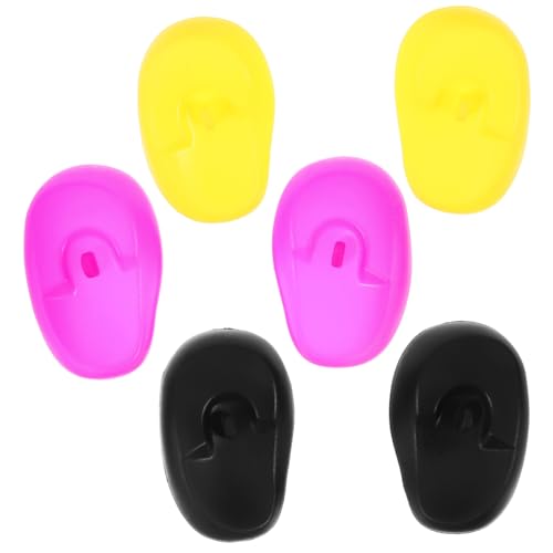 ELAYARD 3 Paar Silikon Ohrstöpsel zum Haarefärben für Friseure Bequem Leichte Ohrenschützer für Haarfärbemittel von ELAYARD