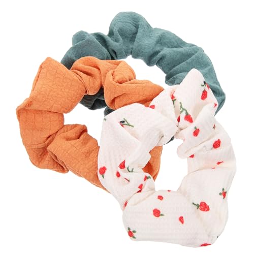 ELAYARD 3stücke Teiliges Hübscher Stoffhaargummis Mit Kreativen Kirschmotiven Für Mädchen Und Frauen Für Partys Hochzeiten Und Alltag von ELAYARD