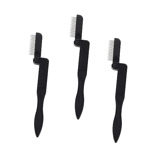 ELAYARD 3stücke Tragbarer Augenbrauenkamm Wimpernkamm Make-up-tool Für Mascara-anwendung Augenbrauenpinsel Multifunktionaler Schönheitspinsel Für Professionelle Salons Und Heimgebrauch von ELAYARD