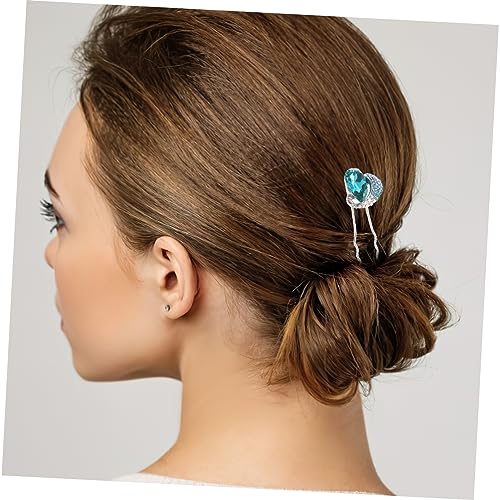 ELAYARD 4 Stck Teiliges U Form Haarnadel aus Metall mit Funkelnden Strasssteinen Leichte Braut Haarschmuck für Damen Geeignet für Hochzeit Geburtstag Party und Alltag Dezentes Design für von ELAYARD