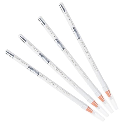 ELAYARD 4 Stück Augenbrauenstift Augenbrauenstift Brauenstift Bleistifte Eyeliner-stift Eyeliner-schärfwerkzeug Brauenstiftstift Augenbrauenstifte Weißer Schminkstift Weiß Papier von ELAYARD