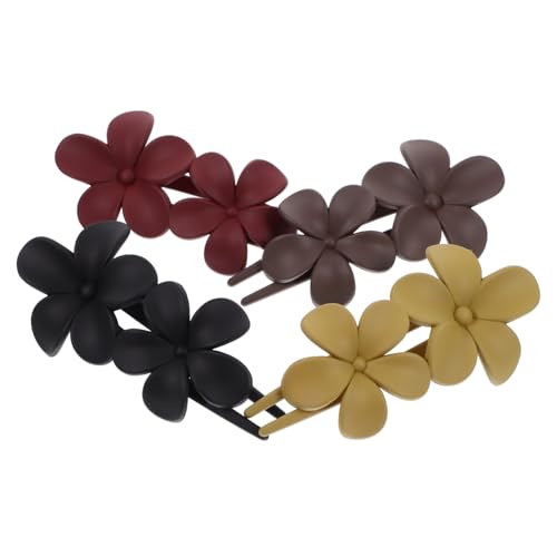 ELAYARD 4 Stück Teiliges Blumen Haarklammern für Dünnes Haar Mittelgroße Krallenclips in Schwarz Altrosa Khaki Fester Griff Modische Haaraccessoires für Damen ELAYARD 4 Stück Teiliges Blumen Haarklammern für Dünnes Haar Mittelgroße Krallenclips in Schwarz Altrosa Khaki Fester Griff Modische Haaraccessoires für Damen von ELAYARD