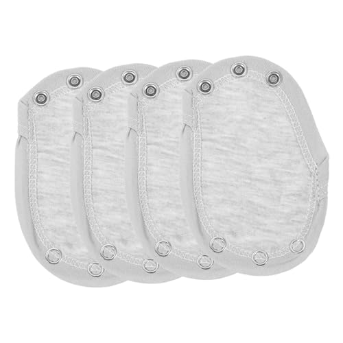 ELAYARD 4 Stück Teiliges Bodysuit Verlängerungsset Baumwoll Snap Extender für Strampler Komfortabel und Atmungsaktiv Anpassung für Neugeborene und Kleinkinder Doppeltes Design für von ELAYARD