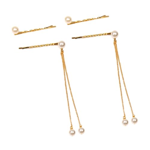 ELAYARD 4 Stück Teiliges Perlen Quasten Haarklammern Schicke Dekorative Haarnadeln aus Legierung Glänzende Haarspangen für Damen Stilvolles Haar Accessoire für Hochzeit und Alltag ELAYARD 4 Stück Teiliges Perlen Quasten Haarklammern Schicke Dekorative Haarnadeln aus Legierung Glänzende Haarspangen für Damen Stilvolles Haar Accessoire für Hochzeit und Alltag von ELAYARD