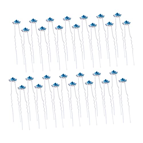 ELAYARD 40stücke Rosenhaarnadeln Mit Strasssteinen Haarclips Für Frauen Haarschmuck Für Hochzeit Und Bräute Haarnadeln Für Dutts Und Hochzeitsfrisuren Geeignet Für Frauen Und Mädchen von ELAYARD