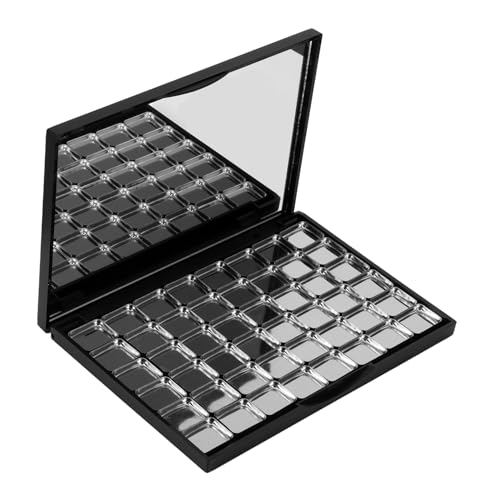 ELAYARD 48stücke Leere Magnetische Lidschattenpalette Nachfüllbare Make-up Box Mit Spiegel Metallpfannen Für Lidschatten Großer Aufbewahrungsbehälter Für Diy Kosmetik von ELAYARD