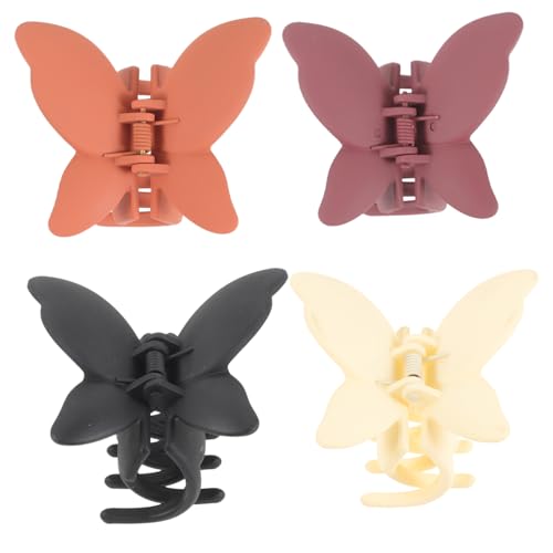 ELAYARD 4stücke Schmetterlings-haarclips Schmetterlings-krallenclips Schmetterlingsclips Haarhalter Für Frauen Und Mädchen Zum Stylen Und Halten Von Haaren von ELAYARD
