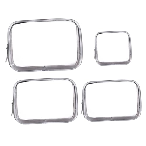ELAYARD 4Stücke Kosmetiktasche Teiliges wasserdichte Transparente Make Up Aufbewahrungstasche Multifunktionale Reise und Waschbeutel Praktisch für Damen und Herren von ELAYARD
