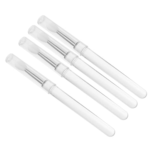 ELAYARD 4stücke Silikon Lippenpinsel Makeup Pinsel Für Lippen Und Lidschatten Wiederverwendbar Für Präzise Lippenkonturen Und Geschmeidige Farbauftragung Für Zuhause Und Profis von ELAYARD