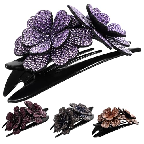ELAYARD 4stücke Französische Haarspangen Mit Strasssteinen Dekorative Haarspangen Im Französischen Stil Für Frauen Haarschmuck Zum Stylen ELAYARD 4stücke Französische Haarspangen Mit Strasssteinen Dekorative Haarspangen Im Französischen Stil Für Frauen Haarschmuck Zum Stylen von ELAYARD