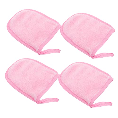 ELAYARD 4stücke Gesichtsreinigungshandschuhe Make-up-entferner-schwamm Kosmetische Pulverreinigungshandschuhe Waschbar Und Wiederverwendbar Puder Zubehör von ELAYARD