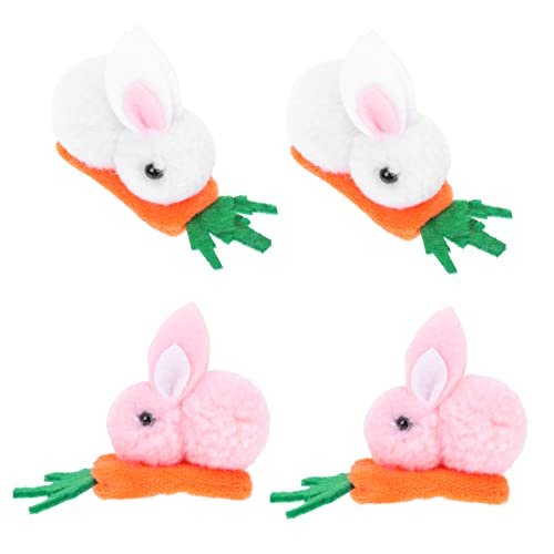 ELAYARD 4stücke Teiliges Kaninchen-karotten-haarspangen Niedliche Cartoon-haarklammern Für Mädchen Praktische Und Dekorative Haaraccessoires Für Freizeit Styling Und Föhnfrisuren von ELAYARD
