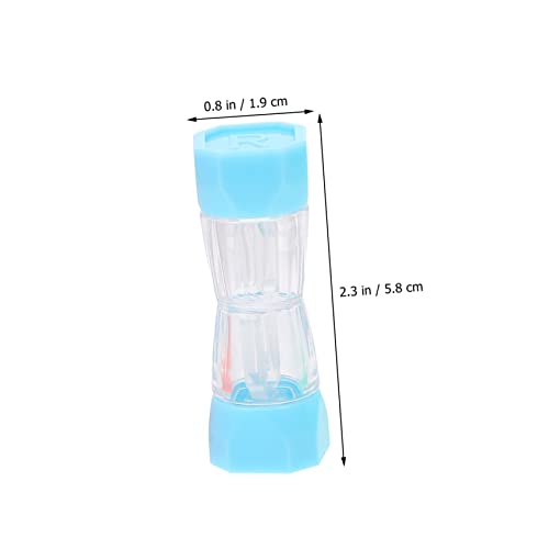 ELAYARD 5 Stück Kontaktlinsenetui aus Transparentem Kunststoff Auslaufsicherer Linsenhalter mit Dichtem Verschluss Kompakter Tragbarer Organizer für Reisen Schutz vor Beschädigung und von ELAYARD