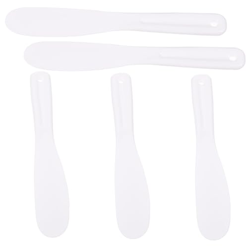 ELAYARD 5 Stück Teiliges Silikon Kosmetikspatel Masken spatel für Gesichtsmasken und Creme Wiederverwendbare Makeup Löffel zum Mischen Auftragen und Probennehmen für DIY Hautpflege und von ELAYARD