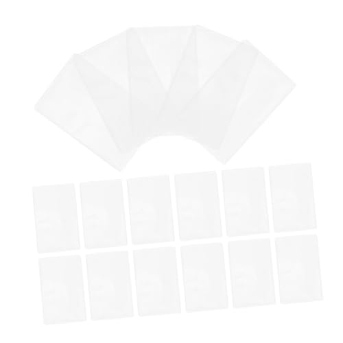 ELAYARD 50 Stück Halbtransparente Kunststoff Kartenhüllen Langlebige Schutzhüllen für Kreditkarten Visitenkarten Ausweise Wasser Staubdicht Leichter Kartenhalter für Alltag von ELAYARD