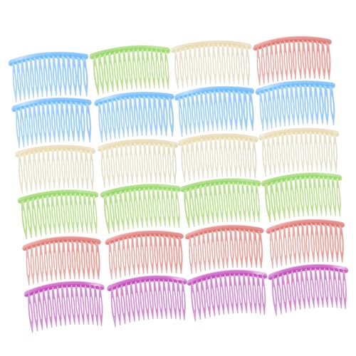 ELAYARD 50stücke Dekorative Haarkämme Für Frauen Kunststoff Seitenspangen Friseurclips Zum Abteilen Und Fixieren Leichte Haarspangen Für Styling Und Reisen von ELAYARD