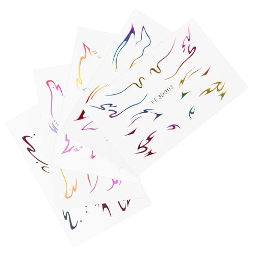 ELAYARD 5blätter Selbstklebende Augen-make-up Aufkleber Wasserdichte Eyeliner-tattoos Für Frauen Für Bühne Und Alltag Einfache Anwendung Einzigartige Schmetterlingsdesigns von ELAYARD