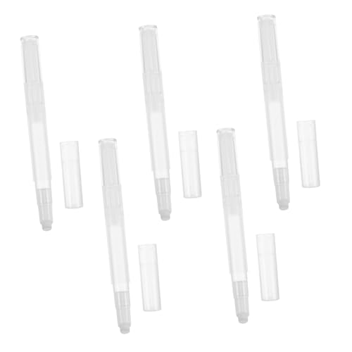 ELAYARD 5stücke Vakuum Make-up Foundation Pen Transparente Pens Mit Pinselspitze Für Lip Gloss Für Reisen Und Tägliches Nachbessern von ELAYARD