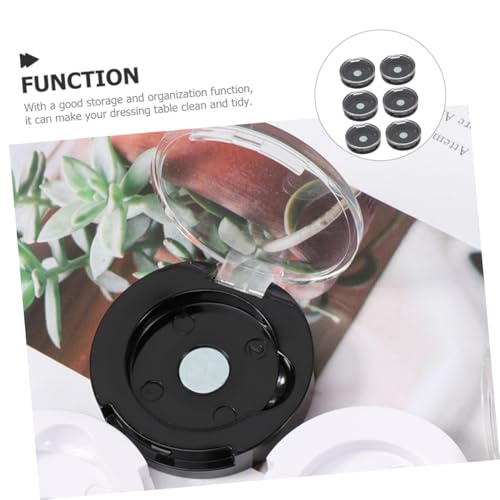 ELAYARD 6 Stück Leere Lidschattenboxen Einzelton Magnetisch Kompakte Make up Aufbewahrung Vielseitig für Lidschatten Foundation für Reise und Ordnung Am Schminktisch von ELAYARD