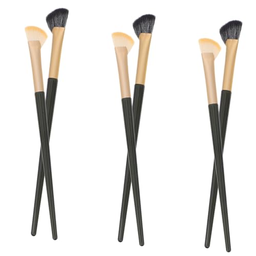 ELAYARD 6 Stück Teiliges Make up pinsel Augenbrauen und Concealer Schräger Puderpinsel Vielseitig Einsetzbar für Präzises Augen make up und Abdeckung von Unreinheiten Geeignet für Frauen von ELAYARD