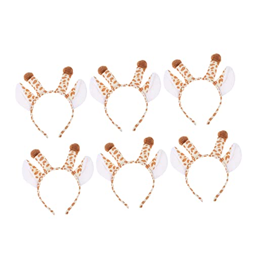 ELAYARD 6 Stück Teiliges Tierhaarreife aus Hochwertigem Leichtes Langlebiges und Bequemes Plüsch Stirnband für Mädchen als Cosplay Party Accessoire Geburtstagsdeko und Karnevalsschmuck von ELAYARD