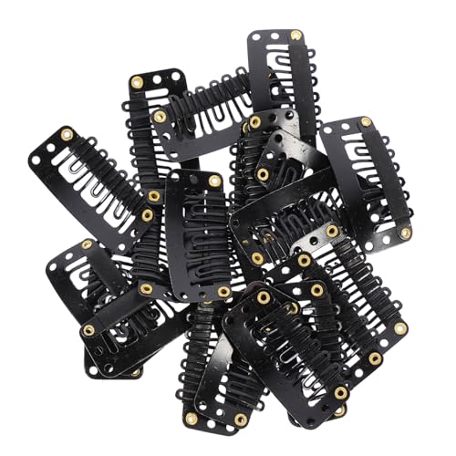 ELAYARD 60 Stück U form Snap Clips für Perücken und Haarverlängerungen Sicherer Halt ohne Kopfhautreizungen Vielseitig für Perückenfixierung Haarteile Mützen und Bastelbedarf Schwarz À von ELAYARD