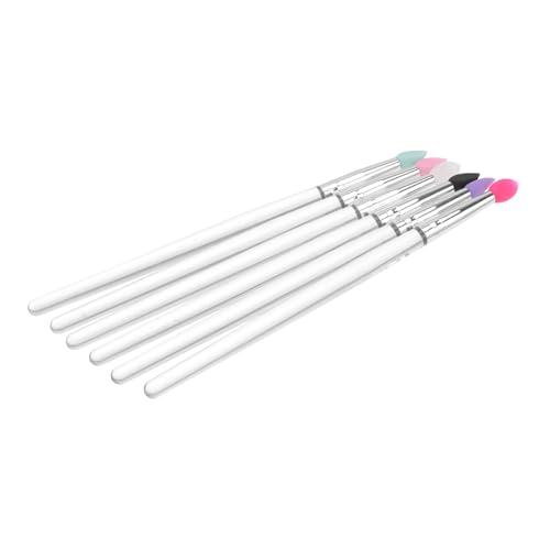 ELAYARD 6stücke Groß Lidschatten Pinsel Mit Pailletten Profi Silikon Wischpinsel Gemischte Farben Hautfreundlich Bruchfest Leicht Tragbar Für Make-up Salon Und Heimgebrauch ELAYARD 6stücke Groß Lidschatten Pinsel Mit Pailletten Profi Silikon Wischpinsel Gemischte Farben Hautfreundlich Bruchfest Leicht Tragbar Für Make-up Salon Und Heimgebrauch von ELAYARD