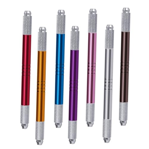 ELAYARD 7 Stück Doppelseitiger Augenbrauenstift Teiliges aus Rutschfestes Design Präzise Microblading Handstift für Professionelle Tattoo Anwendungen Langlebig und Sicher in Rot Blau Gold ELAYARD 7 Stück Doppelseitiger Augenbrauenstift Teiliges aus Rutschfestes Design Präzise Microblading Handstift für Professionelle Tattoo Anwendungen Langlebig und Sicher in Rot Blau Gold von ELAYARD