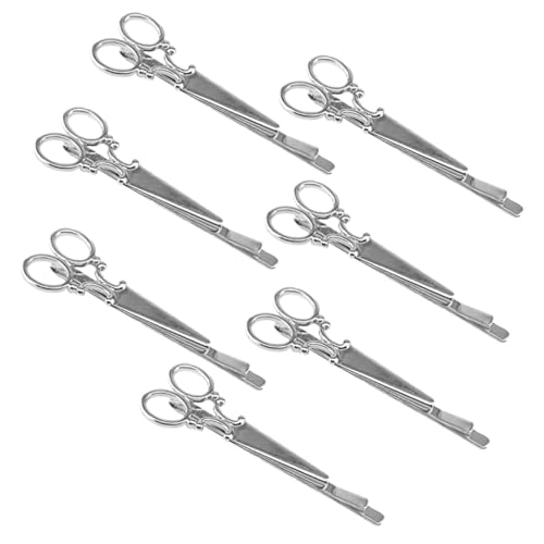 ELAYARD 7 Stück Teiliges Haarschmuck Scheren Design Haarklammern aus Damen Haarspangen für Alltag Partys und Hochzeiten Vielseitig Kombinierbar Silberfarbene Vintage von ELAYARD