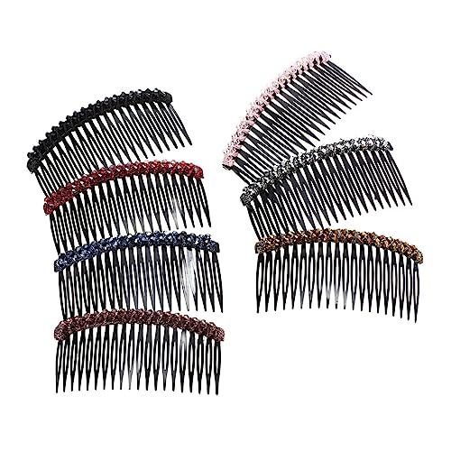 ELAYARD 7stücke Haarkamm Mit Strasssteinen Für Damen Und Mädchen Seitenkamm Mit Zähnen Haar Styling Werkzeug Für Besondere Anlässe von ELAYARD