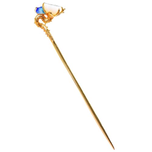 ELAYARD Antike Chinesische Haarnadel Vintage Haarstab aus Metall für Frauen Eleganter Hanfu Haarschmuck Retro Lotusblumen design für Fotos Party und Tägliche Anwendung von ELAYARD