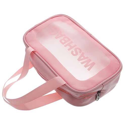 ELAYARD Kosmetik Organizer Bag Transparente Frosted Makeup Bag Praktische Kulturtasche Für Damen Und Herren Mittlere Für Reisen Und Zuhause von ELAYARD