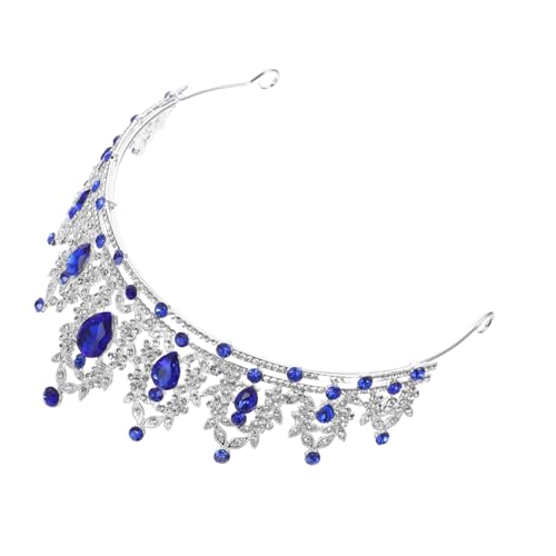 ELAYARD Barock Krone Vintage Strass Tiara Braut Kopfschmuck Damen Prinzessin Party Stirnband Für Hochzeit Geburtstag Festliche Anlässe von ELAYARD