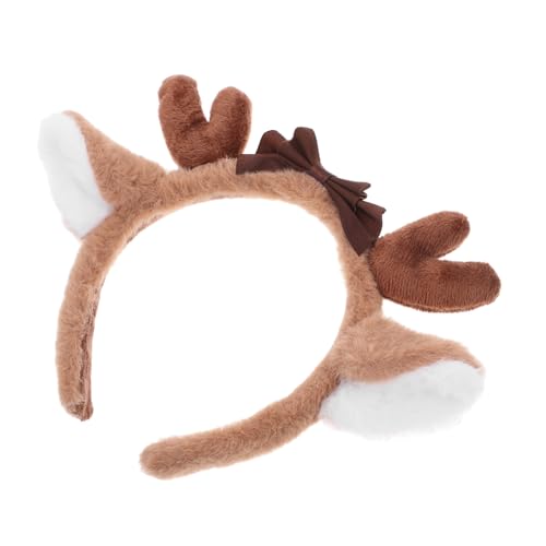 ELAYARD Hirschohren-stirnband Aus Plüsch Dekoratives Haarband Für Cosplay Freizeit Und Partys Multifunktions-kopfschmuck Kompaktes Stirnband Wiederverwendbar Für Viele Anlässe von ELAYARD
