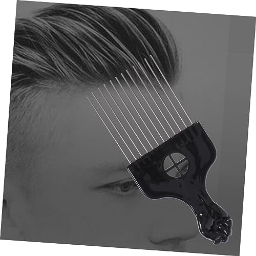 ELAYARD Breiter Haarkamm mit Glatten Polierten Zähnen Extra für Langes Dickes Haar Entwirrt und Massiert die Kopfhaut Schwarzer Styling Kamm für Damen Herren Salon und Alltag von ELAYARD