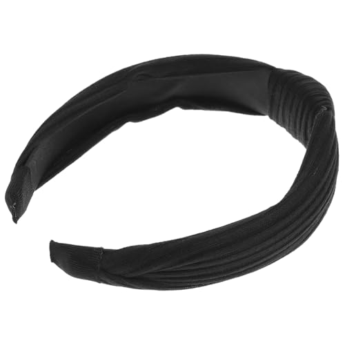 ELAYARD Breites Spitzen Haarband Damen Schwarz Elastisches Haarschmuck Accessoire Vintage Stil Komfortabel und Langlebig Geeignet für Alltag Party und Freizeit von ELAYARD