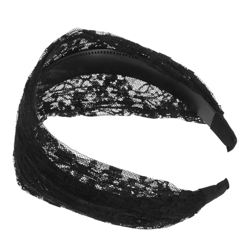ELAYARD Breites Spitzenstirnband Damen Elegant Haarreif Süßes Haarschmuck Accessoire Alltag Party von ELAYARD